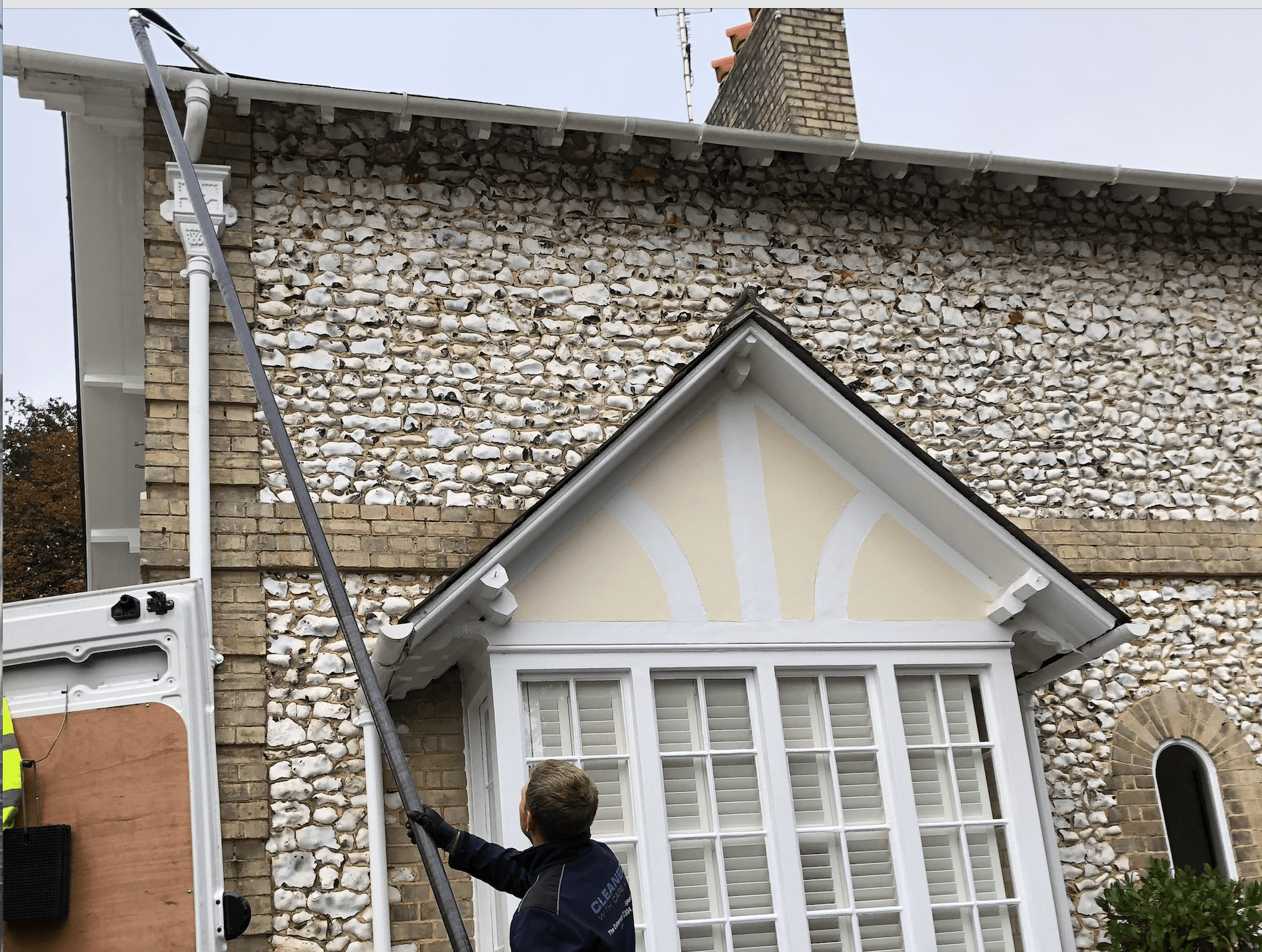 Professional gutter cleaning tools and equipment used by The Roof Moss Cleaners in Farnborough